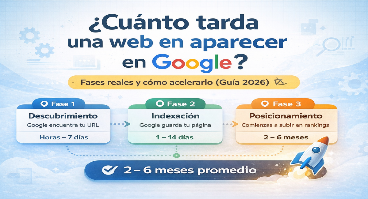 Cuánto tarda una web en aparecer en Google – fases de indexación y posicionamiento