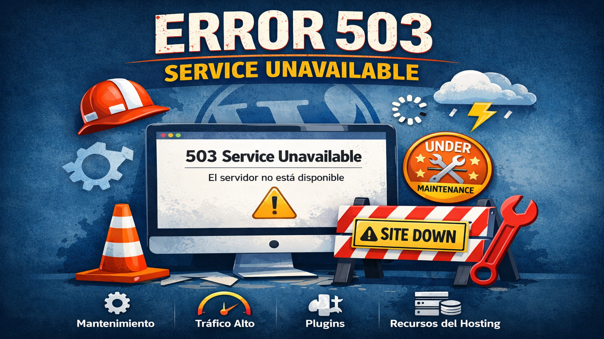 Error 503 Service Unavailable en WordPress: guía paso a paso para solucionarlo