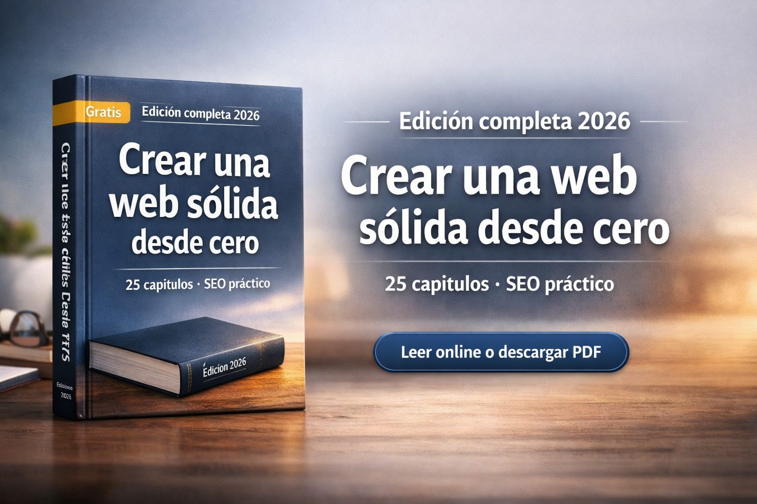 Ebook gratuito: guía completa para crear una web desde cero (edición completa 2026). Disponible para leer online.