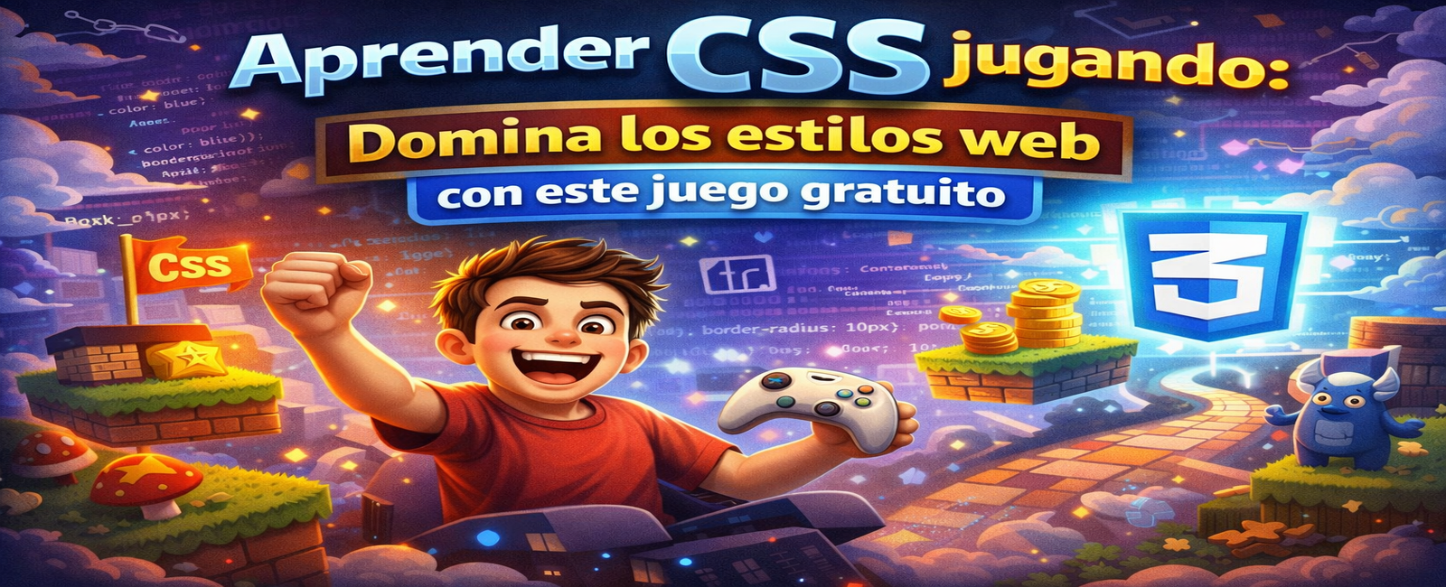 Juego interactivo para aprender CSS desde cero - 8 niveles gratuitos