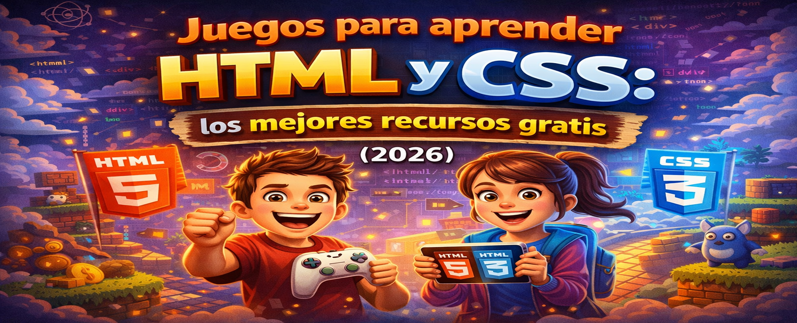 Juegos para aprender HTML y CSS: recursos gratis con 8 niveles interactivos para principiantes