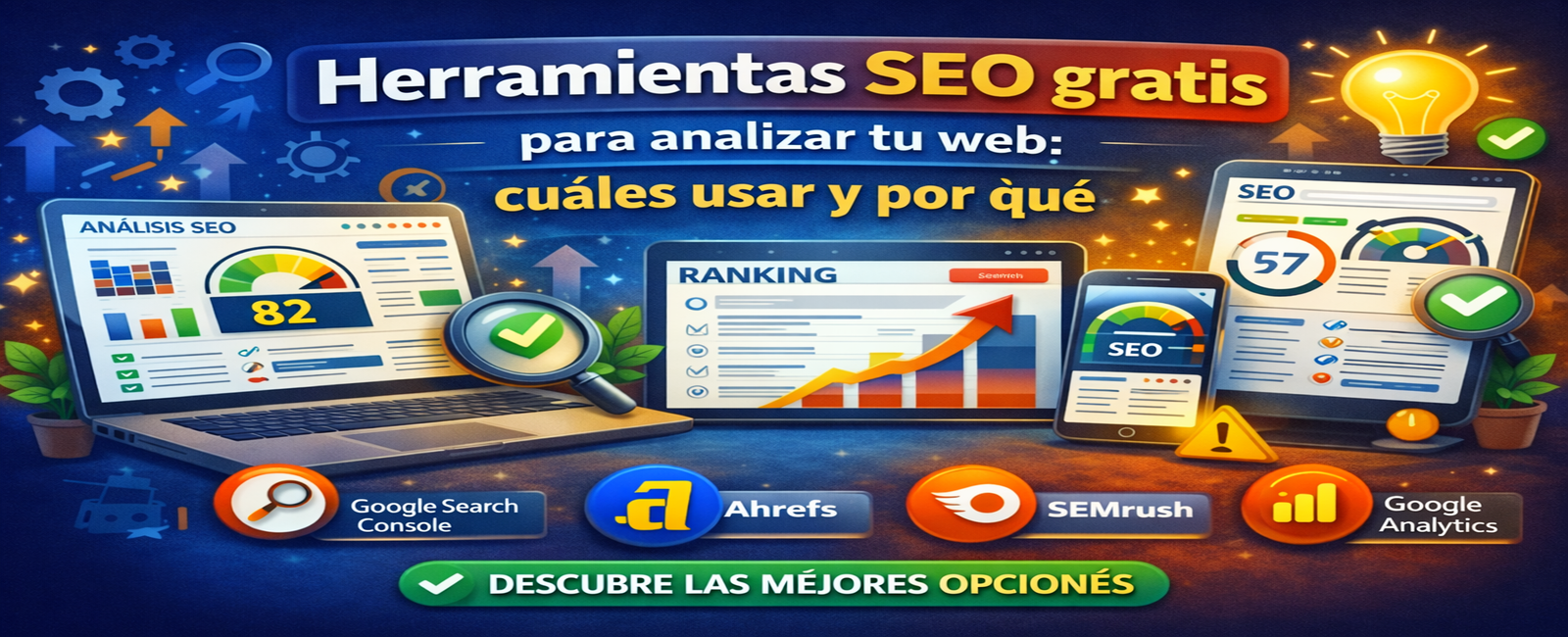Herramientas SEO gratis para analizar tu web: guía con las mejores herramientas y cómo usarlas